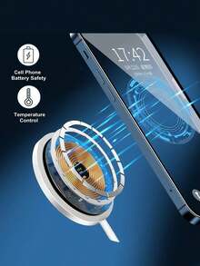 Cargador Inalambrico MAGSAFE Magnetico para iPhone (Generico) - Blanco - Ver 5