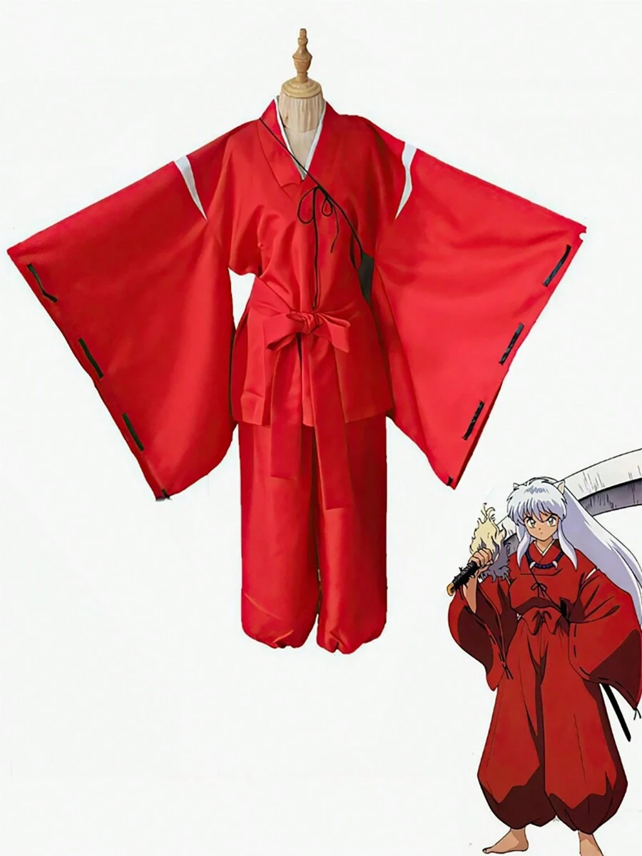 Kimono Cosplay Costume Costumes For Men And Women Anime Japanese Kimono Drama Performance Clothing Halloween Carnival Party - Red - View 1