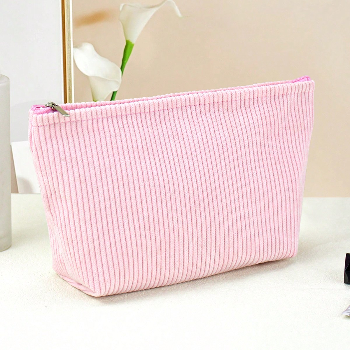 1 pièce Organisateur doutils de maquillage portable simple et à la mode, convient pour les femmes et les filles à utiliser en voyage et dans la vie