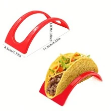 3入組可重複使用的露營廚房工具-玉米筍夾子和趣味薄餅模具,適用於派對和野餐 - 彩色 - 查看 2