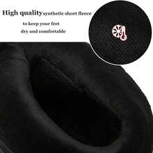 Women's Winter Snow Boots Warm Fur Lined Waterproof Non-Slip Zipper Insulated Mid-Calf Boots - màu đen - Xem 2
