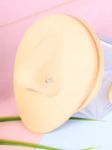 CIZME 8 piezas/set Pendientes de nariz de plata y oro para mujeres de 18G 20G, pendientes de nariz en forma de sacacorchos en L, pendientes de nariz de acero inoxidable, joyas de piercing de nariz de acero inoxidable para fosa nasal