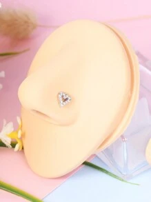CIZME 8 piezas/set Pendientes de nariz de plata y oro para mujeres de 18G 20G, pendientes de nariz en forma de sacacorchos en L, pendientes de nariz de acero inoxidable, joyas de piercing de nariz de acero inoxidable para fosa nasal
