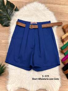 Women Shorts - 藍色 - 查看 2
