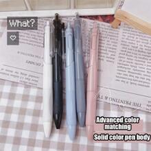 5pcs Neutral Pen/Exam Pen/Quick-Drying/Click Pen/Black Pen/ Highly Attractive Signing Pen/Writing Stationery - Blue - View 5