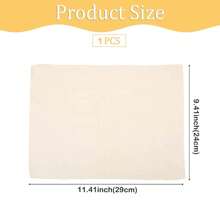 1塊天然亞麻麵團發酵布,可重複使用的厚麵包發酵布,專業烘焙師的超大型麵包布,適用於麵團、法棍、麵包、糕點、自製麵包布（米色） - 米色 - 查看 3