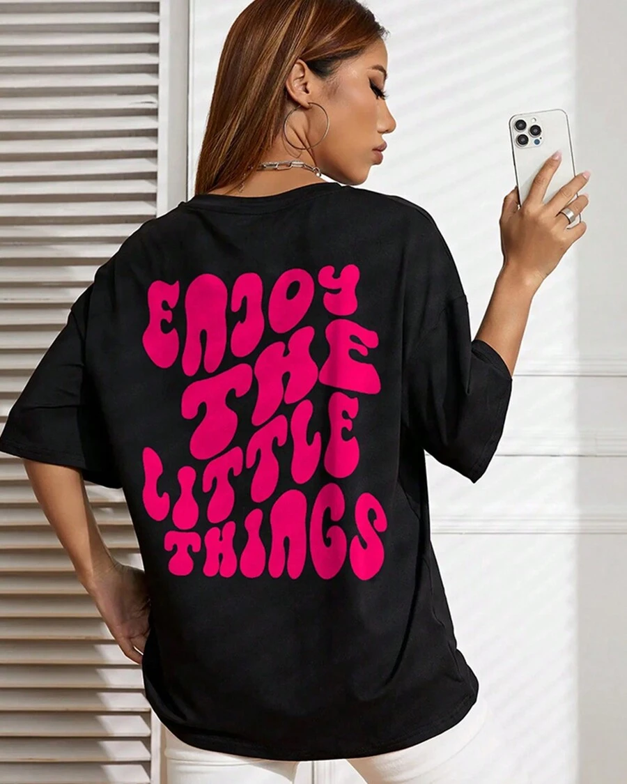 Women T-Shirts - màu đen - Xem 1