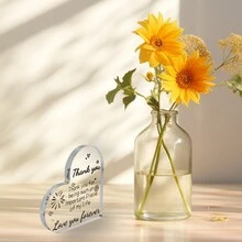 1入心形亞克力透明匾額,特別感謝友誼禮物,適用於朋友、家人、兒子、女兒、知己、女性、男性、同事、最好的朋友禮物、畢業禮物、生日聖誕禮物,送行禮物、分手禮物、退休禮物、出國禮物,員工或最好的朋友退休/離開/告別/辭職,退休派對裝飾、有趣禮物、感人的禮品建議,家居辦公室裝飾禮物、桌面裝飾、紀念禮品、藝術工藝品禮物 - 彩色 - 查看 4