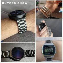 20 22mm Stainless Steel Strap Compatible With Huawei WATCH GT 4 41 46mm Metal Wrist Straps Band Bracelet For GT 3 Pro 43mm 46mm 18mm Watchband As A Gift For Students Returning To School