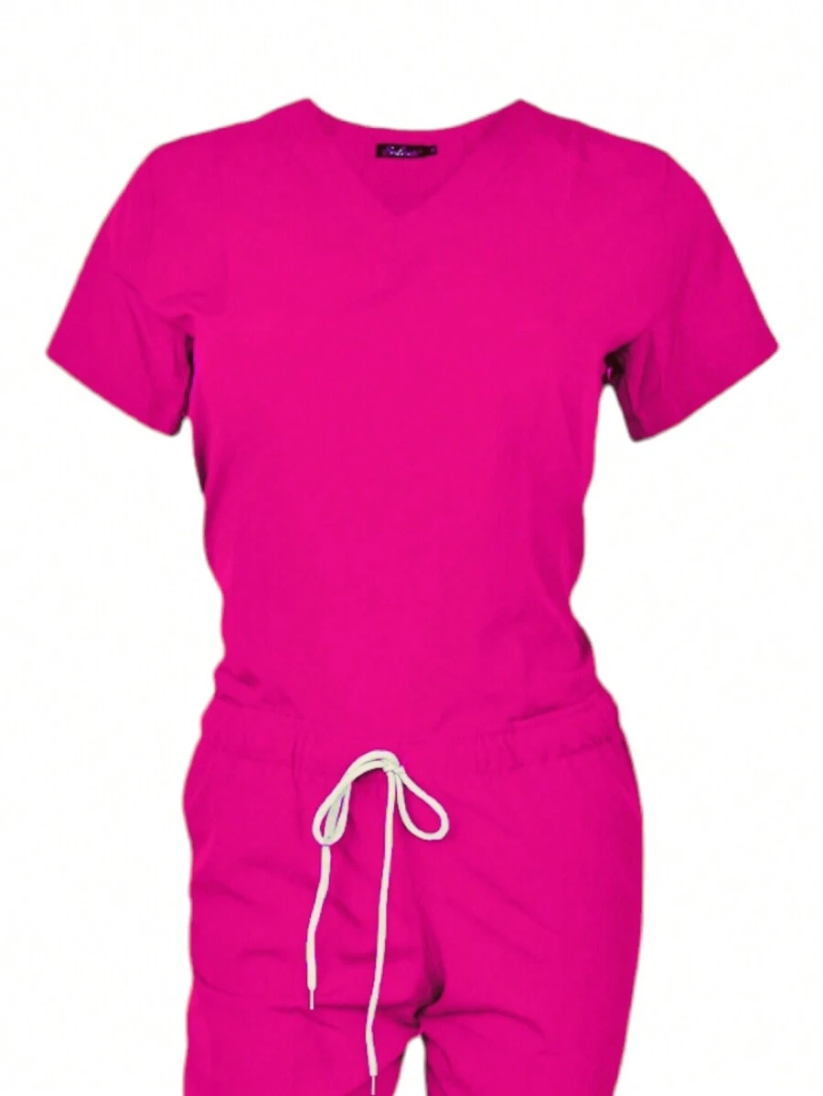 SOULMATE Pijama Quirúrgica Dama lotus - Rosa Fucsia - Ver 1