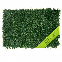 50 Pieces Artificial Foliage Per Meter Synthetic Wall For Wall Decoration 60 X 40 Artificial Grass For Outdoors Easy Installation Artificial Foliage Wall With Natural Appearance
