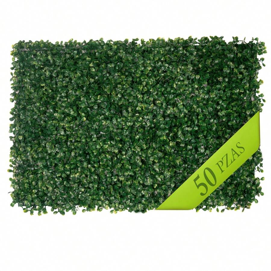 50 Pieces Artificial Foliage Per Meter Synthetic Wall For Wall Decoration 60 X 40 Artificial Grass For Outdoors Easy Installation Artificial Foliage Wall With Natural Appearance