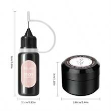 XEIJAYI 4pcs Super Strong Adhesive Nail Gel, Removable UV Gel, Suitable For Gems, Jewelry, Diamonds, Pearls, Nail Art Decoration - 無色 - 查看 9