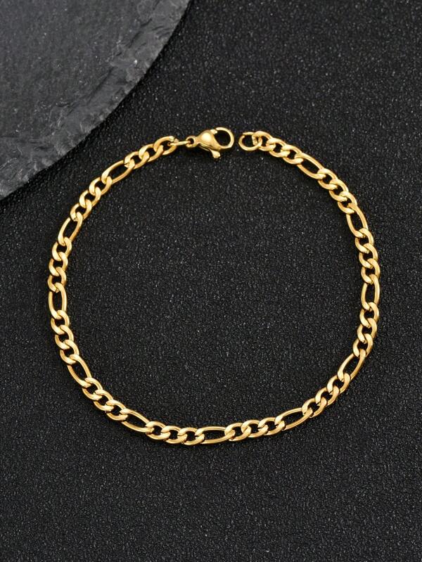 1pc  Fashionable And Exquisite  Stainless Steel Bracelet Men's Daily Life
