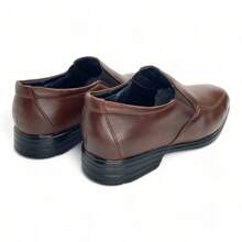 R-comodos ZAPATO PARA PIE DIABETICO HECHO DE PIEL DE BORREGO AMPLIO Y COMODO MODELO 324 - Marrón - Ver 5