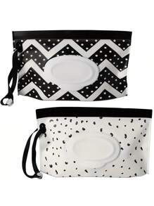 2 piezas/1 pieza Bolsas de recarga de toallitas húmedas, Bolsas de toallitas húmedas para bebés, Bolsas dispensadoras portátiles con tapa abatible, Bolsas de recarga de toallitas húmedas con cierre automático