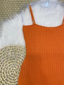 Women Tops - 橘色 - 查看 2