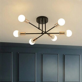 Nordisk stil Taklampa Med Flera Grenar För Vardagsrum , Sovrum , Matsal Och Restaurang , Glödlampa Ingår ej