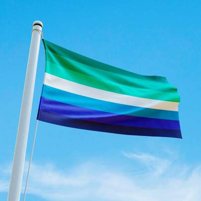 Bandeira Avulsa Orgulho LGBT Cores em Cetim Brilhante Tamanho Pequeno 55cm x 35cm - Parada Gay Desfile Pride Colorida Gêneros Arco Íris LGBTQIAP+
