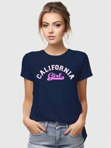 Women T-Shirts - 藏蓝色 - 查看 2