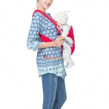 Baby Carrier 3 In 1 Ergonomic Adjustable Carrier Backpack Small Size Thickened Multifunctional Double Shoulder Baby Carrier; Easy-To-Use Front And Rear Baby Carrier - Red - View 4