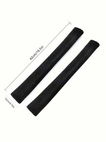 1pair Black Double Door Refrigerator Handle Cover, Oil-Proof & Dirt-Resistant Fridge Door Handle Gloves Kitchen Items Kitchen Accessories Kitchen Kitchen Tools - Black - View 8