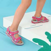 Boys Girls Fashion Athletic Summer Sports Sandals(Toddler/Little Kid/Big Kid) - 玫瑰紅 - 查看 5