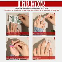 22 Stücke Semi-hard Gel Nagel Kit, Geeignet Für Uv Lampen, Schneidebeständigkeit, Lang Anhaltende Nagelstreifen, Komplett Bedeckende Nagellackstreifen, Salon Qualität Und Langlebigkeit, Einfach Anwendbar Und Abnehmbares Design, Mit Kunststickern Für Frauen/mädchen, Ideal Als Geschenk Für Festival Und Geliebte.