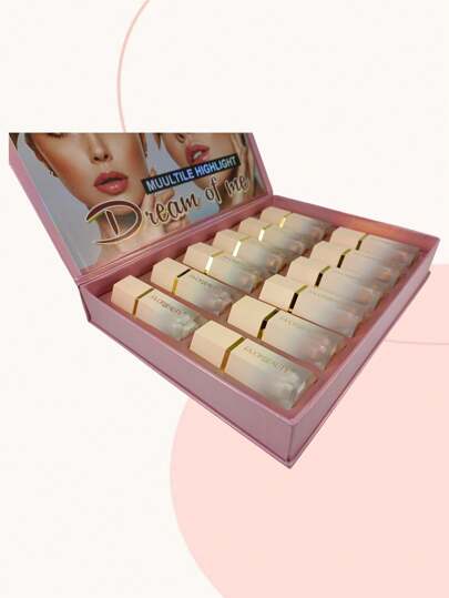 Caja con 12 Iluminadores líquidos, 6 tonos diferentes