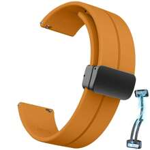 Dây đồng hồ 22mm 20mm Dây đeo đồng hồ có khóa gấp từ tính Tháo nhanh, Tương thích với Đồng hồ Samsung Galaxy 46mm, Đồng hồ Samsung Galaxy 3 45mm, Dây đeo đồng hồ thể thao bằng silicon mềm dành cho nam nữ làm quà tặng cho học sinh đi học trở lại - 22mm - Xem 20