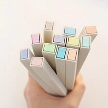 6pcs Dual Tip Fluorescent Highlighter With Soft Tip, Light Color Series, Student Stationery For Note Taking - Multicolor - View 7