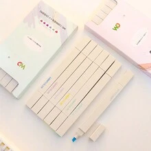 6pcs Dual Tip Fluorescent Highlighter With Soft Tip, Light Color Series, Student Stationery For Note Taking - Multicolor - View 5