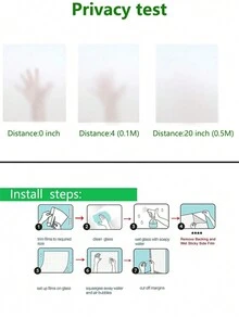 Frosted Privacy Glass Window Film Opaque Glass Vinyl Matte Window Sticker Door Cover Anti-UV Self Adhesive Film For Office Home - Multicolor - View 4