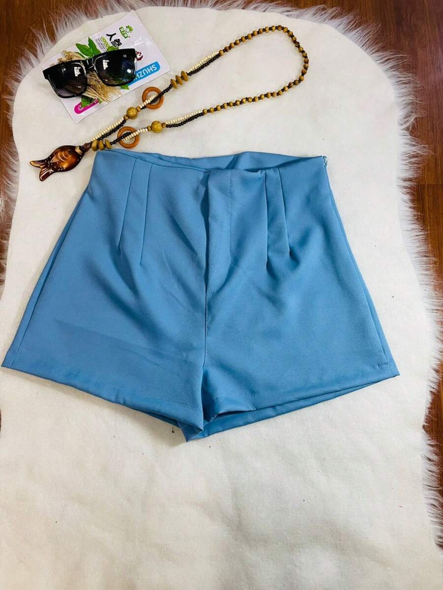 Women Shorts - Baby Blue - View 1