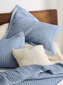 Bedsure Mother's Day Lightweight Soft Quilt Bedding Set, 2/3Pcs, 1 Quilt And 1/2 Pillow Shams, For Spring Decor, Wedding Decor, Easter Decor, Room Decor, Home Decor - 藍色 - 查看 6
