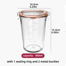 1pc Air Tight Food Storage Box,800ml/27oz,High Temprature Resistance,Durable And Acid Resistant Corrosion - 800ml - View 5