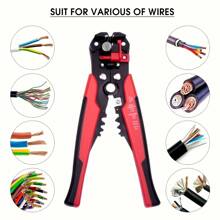 1pc Automatic Wire Stripping Pliers Multifunctional Portable Cable Cutter And Pliers For Wire Stripping, Cutting, And Crimping, Tools For Men