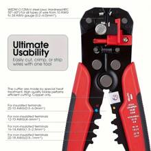 1pc Automatic Wire Stripping Pliers Multifunctional Portable Cable Cutter And Pliers For Wire Stripping, Cutting, And Crimping, Tools For Men