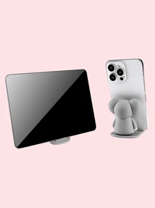 beanlieve Elephant Style Pink Heart Design Desktop Phone Stand, Festival Gift - Grey - View 7