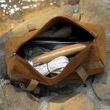 1 Pc Outdoor Camping Kit Cylinder Hand Nail Bag Portable Finishing Bag Hammer Tent Nail Wind Rope Bag - Brown - View 5
