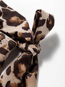 女式高腰比基尼套裝，綁帶二件式比基尼套裝，花卉印花泳裝，高腰泳衣 - 彩色 - 查看 6