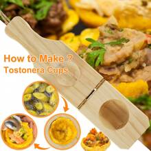 Wooden Tostonera Plantain Press With Handle Banana Smasher Maker Reusable Plantain Press Smasher Portable Plantain Press Easy Storage For Fried Plantains Chips And Tostones Cups 6.3*2.36*2.36in