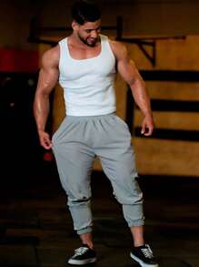 Men Tank Tops - White - View 4