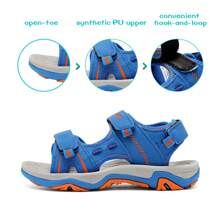 Boys Girls Fashion Athletic Summer Sports Sandals(Toddler/Little Kid/Big Kid) - 橘色 - 查看 3