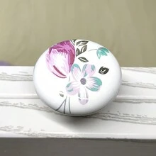 4pcs Ceramic Cabinet Handles, European Style, Single Hole, Furniture Hardware Drawer Pulls - W-03 - View 4