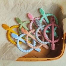 1 Piece Silicone Teether Baby Chew Teething Toys,For 6 To 12 Months And For Babies 12-18 Months Baby Boy And Girl