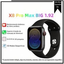 Relógio Smartwatch X10 PRO MAX Botão Coroa Funcional - Preto - Visão 2