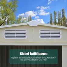 Tool Shed, Tool Shed, Garden Shed, Tool Cabinet, Metal, With Window, Outdoor, Choice Of Colors (Green) - Green - View 2