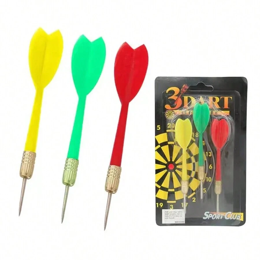 塑膠飛鏢,搭配合金鏢頭和尖頭,適合初學者訓練 - 彩色 - 查看 1