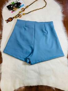 Women Shorts - Baby Blue - View 2